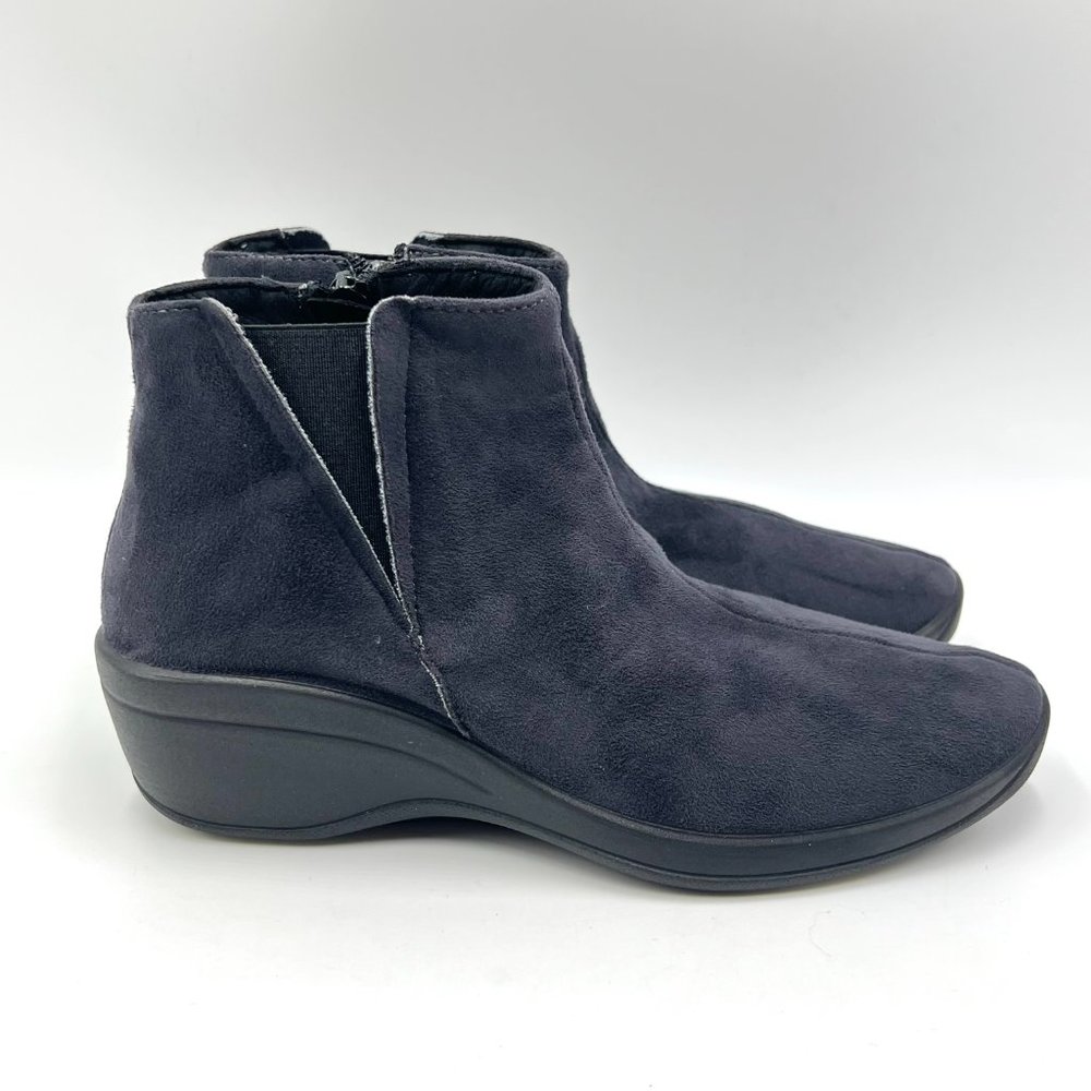 Arcopedico Size‎ 37 EU 6.5 US Luana Anthracite Blue Black Faux Suede Ankle Boots